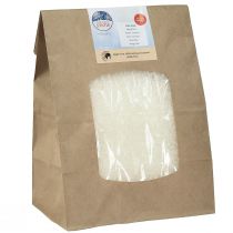Artikel Decoratieve sneeuwwitte maïs 100% biobased materiaal 40g