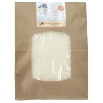 Artikel Decoratieve sneeuwwitte maïs 100% biobased materiaal 40g