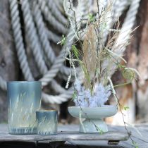 Artikel Elegante decoratieve lantaarn met grasmotief voor een gezellige sfeer in huis, 12,5 cm, 2 stuks.