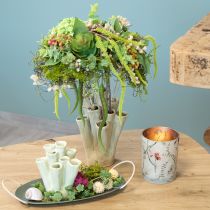 Artikel Elegante kaarsenhouder met bloemenmotief voor een harmonieuze kamerinrichting, 12,5 cm, 2 stuks