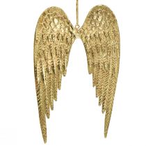 Artikel Engelenvleugels om op te hangen metalen vleugels goud 12×19cm 2 st