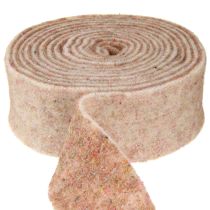 Artikel Viltlint wollen lint decoratieve stof bruin-rood beige wolvilt 7,5cm 5m