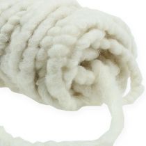 Artikel Vilten koordfleece Mirabell 25m wit