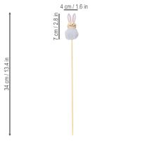 Artikel Pluche paashaasjes voor vrolijke paasvieringen, kamerdecoratie, 34 cm, 12 stuks