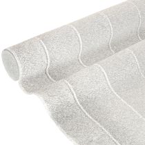 Artikel Bloemist crêpepapier zilver 50x250cm