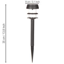 Artikel Solar tuinverlichting met grondpen, buitenlampen voor tuinpaden, 35 cm, 6 stuks