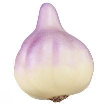 Artikel Groentedecoratie knoflook geel paars in het net Ø4,5cm 12 stuks