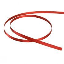 Artikel Cadeaulint Kerst satijnen lint rood goud B6mm L50m