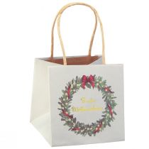 Artikel Cadeauzakje met hengsels cadeauzakje grijs 12×12cm 8 st
