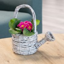 Artikel Decoratieve gieter met een smaakvol geweven ontwerp voor een elegante huisdecoratie, 26 cm.