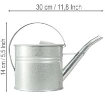 Artikel Vintage decoratieve gieter, metaal, zilver, 1,25 liter plantenbak