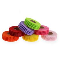 Rasterband 3cm x 10m kleurrijk 7st