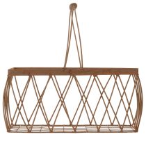 Artikel Draadmand, metaal, roestlook, 28x13,5x14cm, 2 stuks