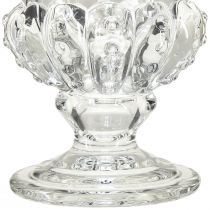 Artikel Vintage glazen vaas in bekerdesign – helder, 16x20 cm – elegante tafeldecoratie