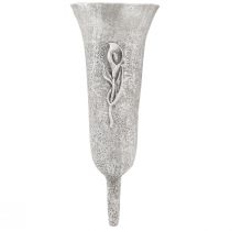 Artikel Graf vaas grijs Vaas om te beplakken Calla motief H32.5cm