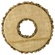 Artikel Natuurlijke krans, herfstdecoratie, eikels, deurkrans, wandkrans, doe-het-zelf, Ø30cm