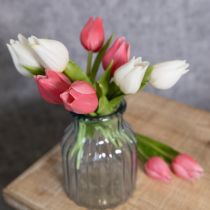 Artikel Hoogwaardige tulpbloem, levensechte replica voor tafelvazen, 21 cm, 6 stuks