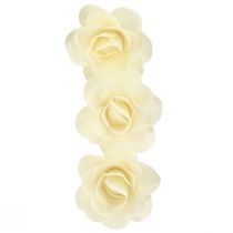 Artikel Houten sierrozen crème kunstrozen houten rozen Ø10cm 12 st