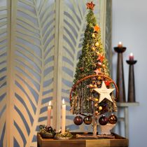 Artikel Houten kerstboomdecoratie houten decoratie takken wijnranken 27,5x10x60cm