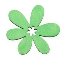 Scatter decoratie houten bloemen geassorteerde kleuren Ø4cm 72st