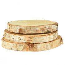 Artikel Houten schijven decoratieve berkenschijven Ø15-18cm 3 st