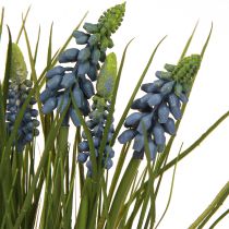 Artikel Kunsthyacinten in een blauwe pot 24cm