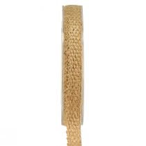 Artikel Jutelint Rustiek decoratief lint Jute Naturel Goud 12mm 10m