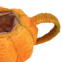 Artikel Plantpot pompoendecoratie oranje/geelgroen Ø13cm