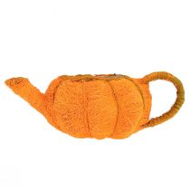 Artikel Kruik voor het planten van pompoendecoratie oranje/geelgroen Ø13cm