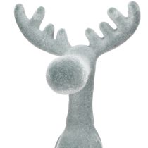Artikel Elanden decoratieve rand zitplaats H31cm grijs 3 stuks