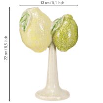 Artikel Keramische decoratie citroen vaas Mediterrane tafeldecoratie H22cm