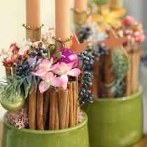 Artikel Kaarsenhouder kroon goud, stokkaarsenhouder metaal 4 stuks