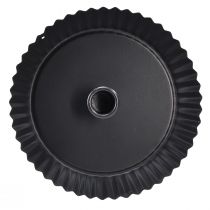 Artikel Metalen kaarsenhouder in taartvorm, zwart, Ø18cm, 2 stuks