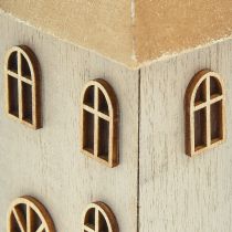 Artikel Kaarsenhouder kersthuisje voor stokkaarsen 14,5cm 2st