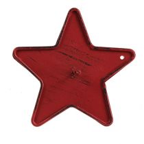 Kandelaar ster om 9cm rood te plakken