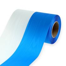 Kranslinten moiré blauw-wit 150 mm