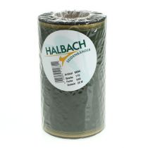 Artikel Elegant moiré-kranslint, 175 mm, donkergroen met parelrand en taftbinding voor feestelijke gelegenheden