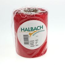 Artikel Rood kranslint 125 mm x 25 m - Lint voor rouwbloemwerk, belettering en decoratie