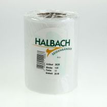 Artikel Wit kranslint 125mm 25m decoratief lint begrafenisdienst grafversiering