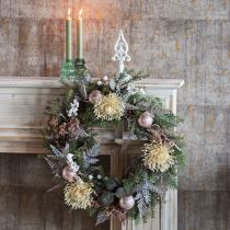 Artikel Kranshouder gietijzer voor Sims Shabby Chic Wit H29cm