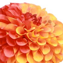 Artikel Kunst Dahlia Decoratieve Bloemen Oranje Rood Ø10 L80cm 2st