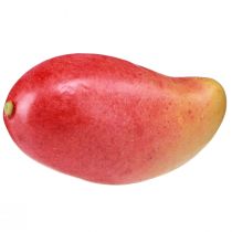 Artikel Kunstmatige mango, rood en geel, realistische voedselreplica, 15 cm