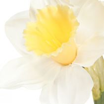 Artikel Kunstnarcissen zijden bloemen witte narcis 40cm 3 st