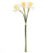 Artikel Kunstnarcissen zijden bloemen witte narcis 40cm 3 st