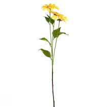 Artikel Kunstzonnebloemen Decoratieve bloemen Geel 79cm 3st