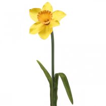 Artikel Kunstnarcis zijdebloem gele narcis 59cm