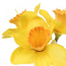 Artikel Kunstnarcissen zijden bloemen gele narcissen 40cm 3 st