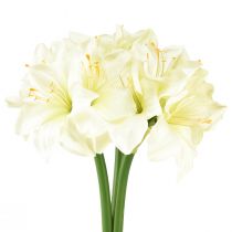 Artikel Kunstridderster als echte kunstbloemen witte amaryllis 40cm 3st