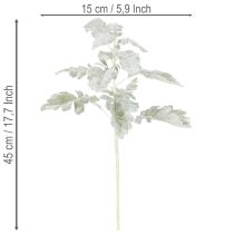 Artikel Kunstmatige Senecio-tak (jakobskruid), vakkundig vervaardigd, 45 cm, 3 stuks