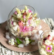Artikel Bolvaas glazen bloemenvaas rond glasdecoratie H11cm Ø15cm